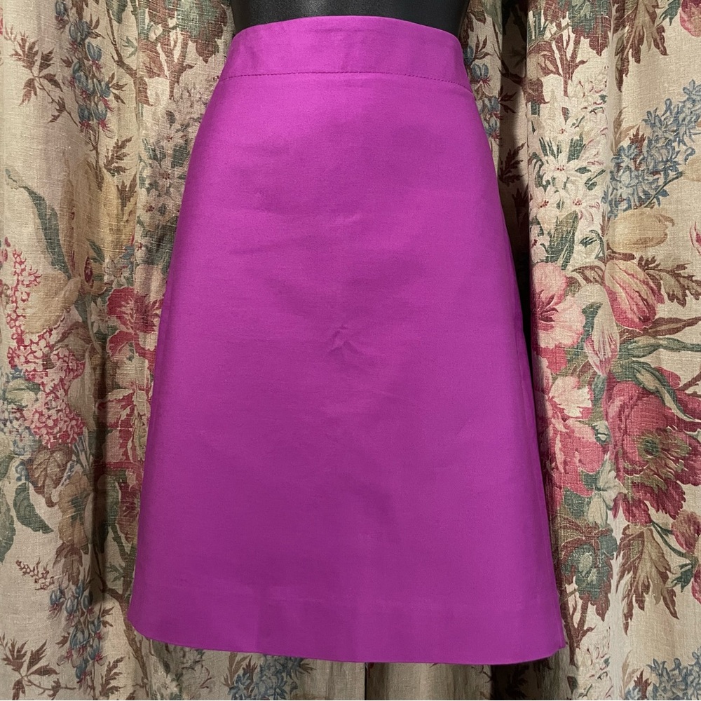 J CREW Summer 2011 Solid Fuchsia Purple Skirt